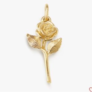 James Avery 14k Yellow Gold Rose Charm